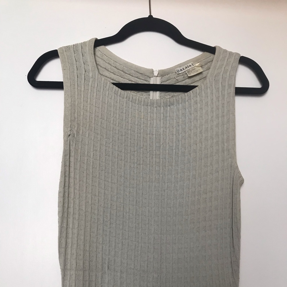 Vintage Alaïa dress in sea foam green